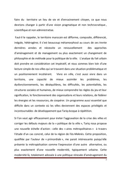 Aires métropolitaines, territoires et projet régional au Maroc