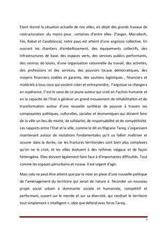 Aires métropolitaines, territoires et projet régional au Maroc
