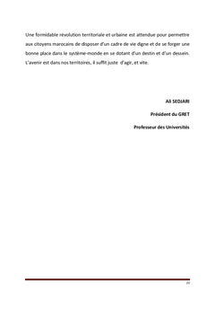 Aires métropolitaines, territoires et projet régional au Maroc