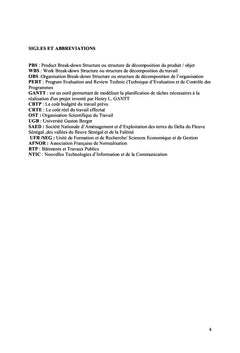 Analyse conceptuelle du management des projets