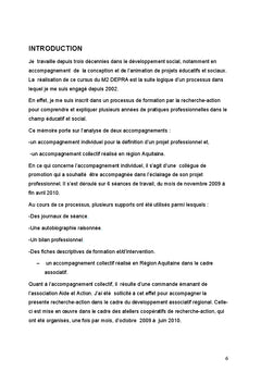De l'accompagnement par la recherche-action A l'emergence du projet