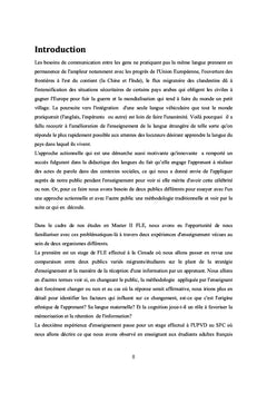 Didactique du FLe et du FOU aupres d'un public etranger