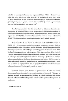 La Signification Des Actions Des Missions Diplomatiques Américaines en Haïti