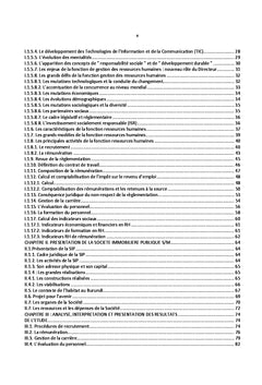 Analyse des pratiques de Gestion des ressources humaines