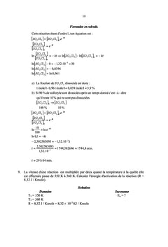 Recueil d'exercices de notes de cours de chimie