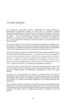 La Génie encyclopédie culturelle de l'Afrique Francophone