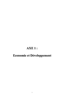 Actes du Colloque International de Recherche en economie et Gestion'17