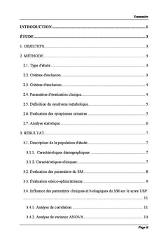 Troubles vésicosphinctériens et syndrome métabolique