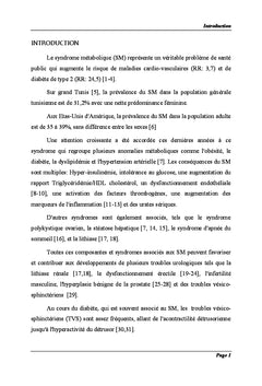Troubles vésicosphinctériens et syndrome métabolique