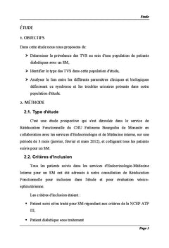 Troubles vésicosphinctériens et syndrome métabolique