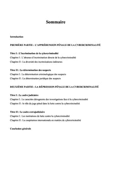 La justice pénale face à la cybercriminalité
