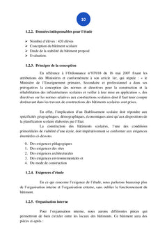 Les normes conceptuelles d'un bâtiment scolaire