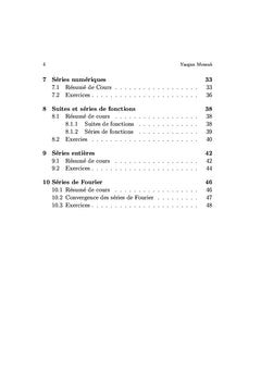 Analyse Mathématique