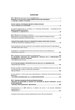 Actes du Colloque International de Recherche en Economie et Gestion'17