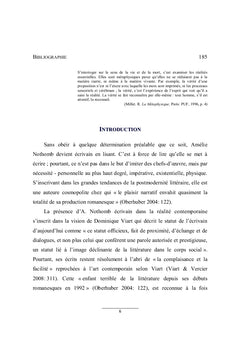 Amélie Nothomb: la problématique du vrai