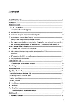 Le travail posté et les comportements de citoyenneté organisationnelle