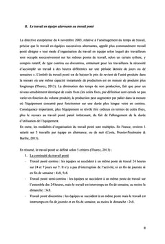 Le travail posté et les comportements de citoyenneté organisationnelle