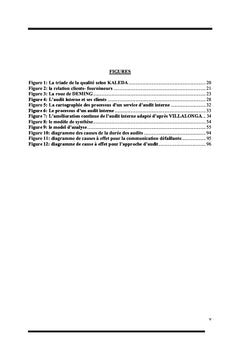 Le diagnostic qualité de la direction de l'audit interne de SIFCA