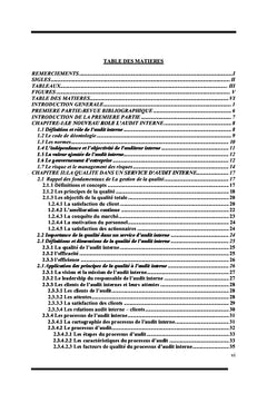 Le diagnostic qualité de la direction de l'audit interne de SIFCA