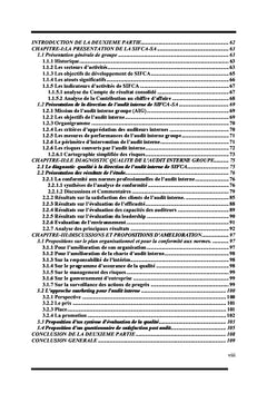 Le diagnostic qualité de la direction de l'audit interne de SIFCA