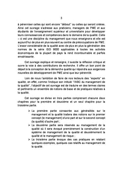 L'ABC du management de la qualité dans les PME