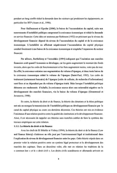 Instabilité politique et développement financier en RCA