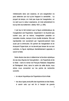 L'hyperbole et la litote dans le roman «Gargantua et Pantagruel»