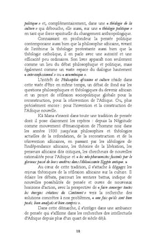 Philosophie africaine et culture