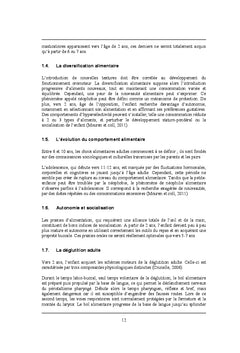 Particularites alimentaires chez les enfants porteurs de TSA