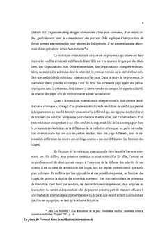 La place de l'Avocat dans la médiation internationale