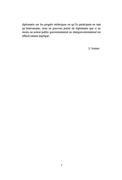 La diplomatie sur les progrès techniques