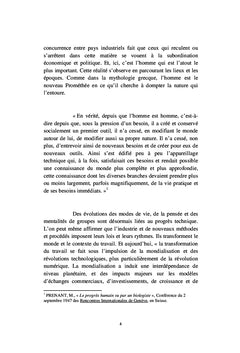 La diplomatie sur les progrès techniques