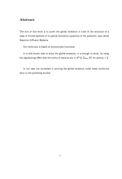 Existence globale des solutions des Systèmes de Réaction-Diffusion