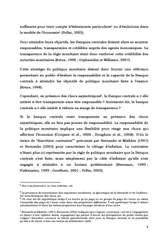 La transparence optimale d'une banque centrale