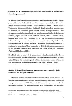 La transparence optimale d'une banque centrale