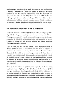 La transparence optimale d'une banque centrale