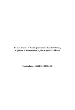 Le paradoxe de l'identité personnelle chez JMG Le Clézio