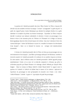 Le paradoxe de l'identité personnelle chez JMG Le Clézio