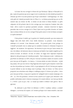 Le paradoxe de l'identité personnelle chez JMG Le Clézio