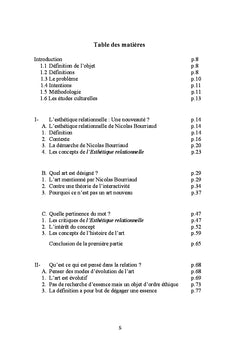 De la création à la saturation du concept : L'esthétique relationnelle