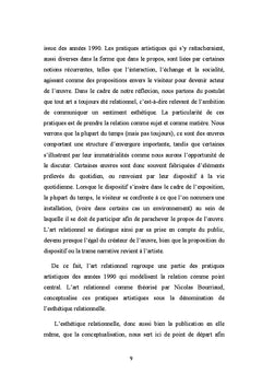 De la création à la saturation du concept : L'esthétique relationnelle