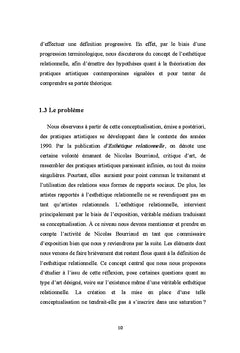De la création à la saturation du concept : L'esthétique relationnelle