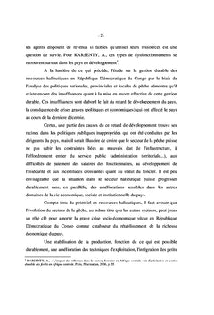 Gestion des ressources halieutiques sur les cotes du lac Edouard, RDC