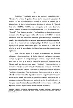 Gestion des ressources halieutiques sur les cotes du lac Edouard, RDC