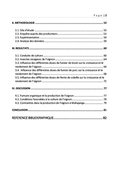 Essais de fertilisation sur les légumes produits à Mahajanga