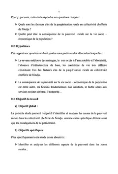 Causes et conséquences de la pauvreté rurale