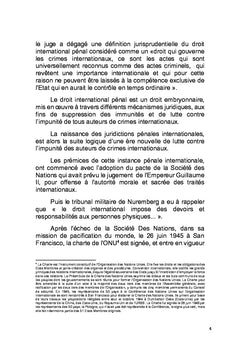 La justice pénale internationale en Afrique : entre espoir et rejet