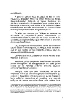 La justice pénale internationale en Afrique : entre espoir et rejet