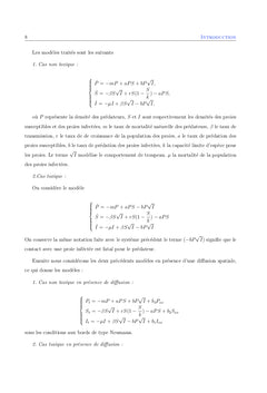 Mathématiques écologie et épidémiologie