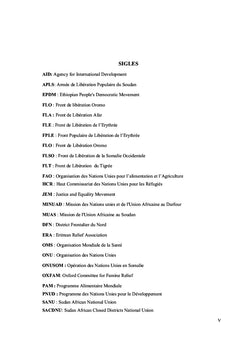 Les mouvements de populations dans la Corne de l'Afrique (1963-2007)